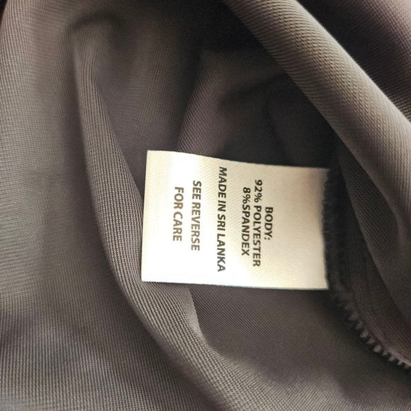 Spartina 449 Nora Half Zip Black Velour Long Sleeve Dress Womens Medium - Picture 4 of 6